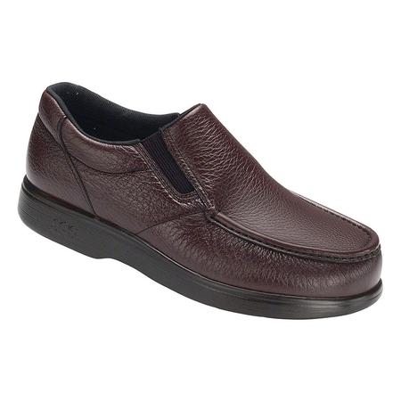 MEN'S SIDE GORE WINE LEATHER CASUAL SLIP-ON