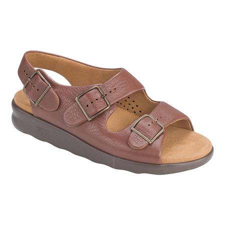 WOMEN'S RELAXED AMBER LEATHER SANDAL