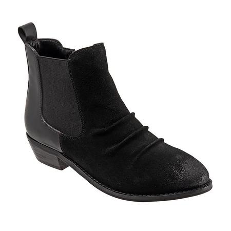 WOMEN'S ROCKFORD BLACK OILED LEATHER BOOTIE